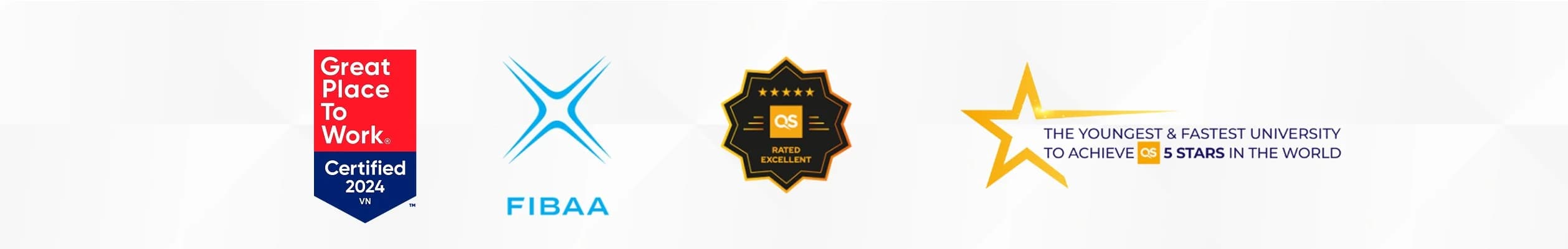 Great Place To Work, FIBAA, QS Rated Excellent, The Youngest & Fastest University to Achieve QS 5 Stars in the World